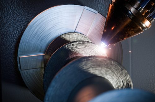 High-precision-CNC-3D-printing-process-of-a-large-metal-auger-using-a-rotary-axis