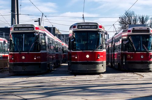 streetcars-lined-up-toronto