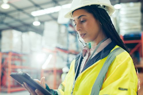 woman-engineer-on-tablet-in-warehouse